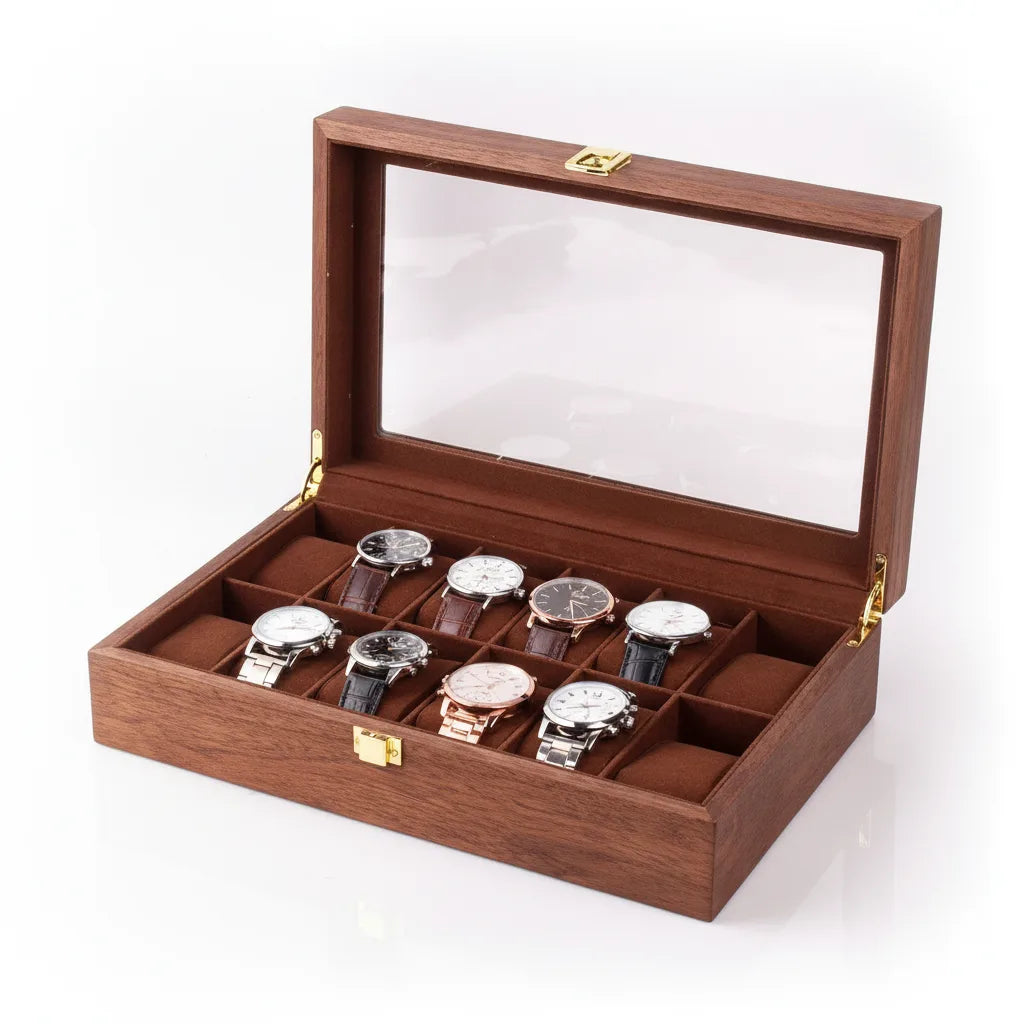Coffret Montre Teck 12 Emplacements