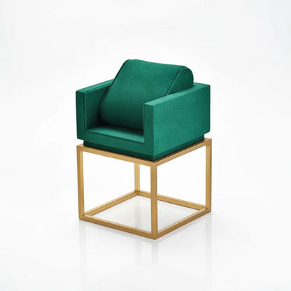 Porte-Montre Luxe Vert en Bois et Métal