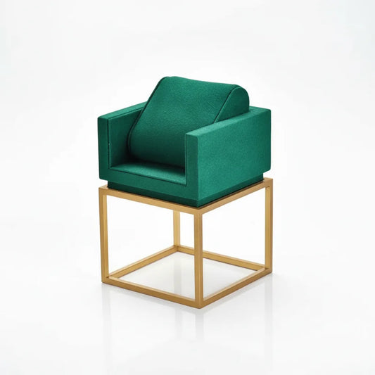 Porte-Montre Luxe Vert en Bois et Métal