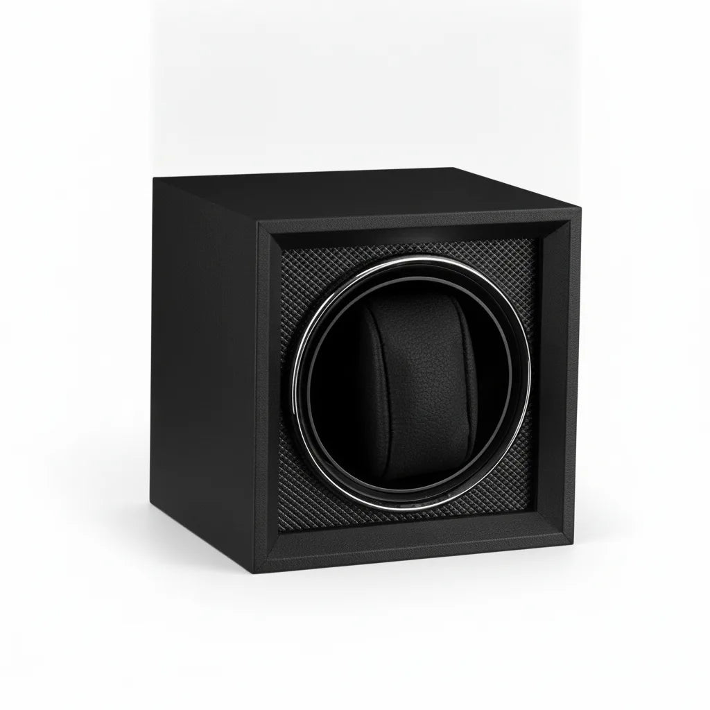 Remontoir Cube Corbeau Bois de Poirier Silencieux