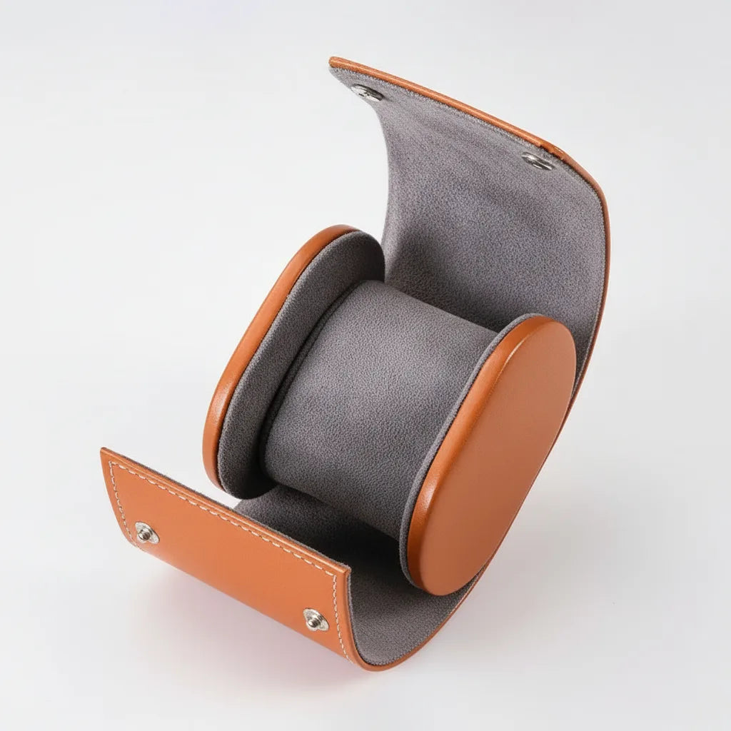 Ã‰tui Montre Solo Marron - Cuir VÃ©gan & Protection Optimale