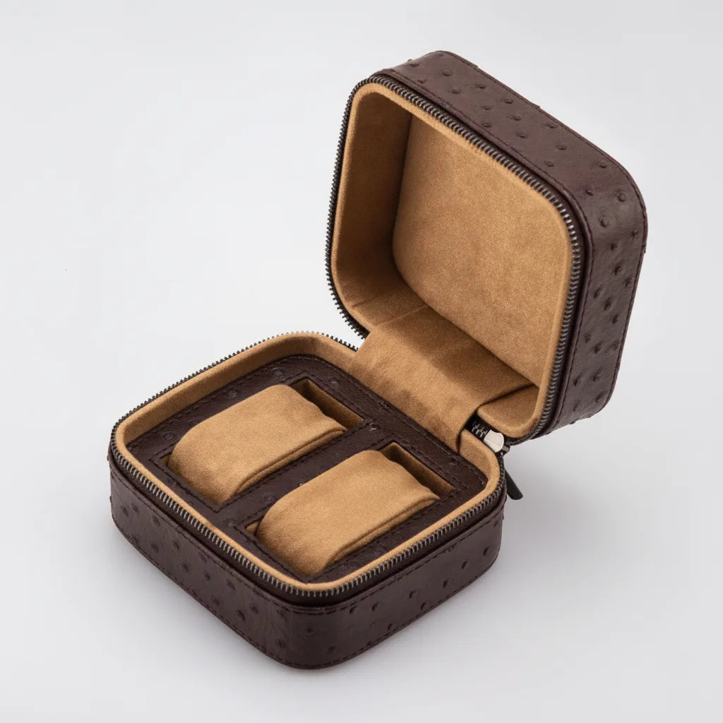 Ã‰tui 2 Montres Cuir VÃ©gan LavalliÃ¨re