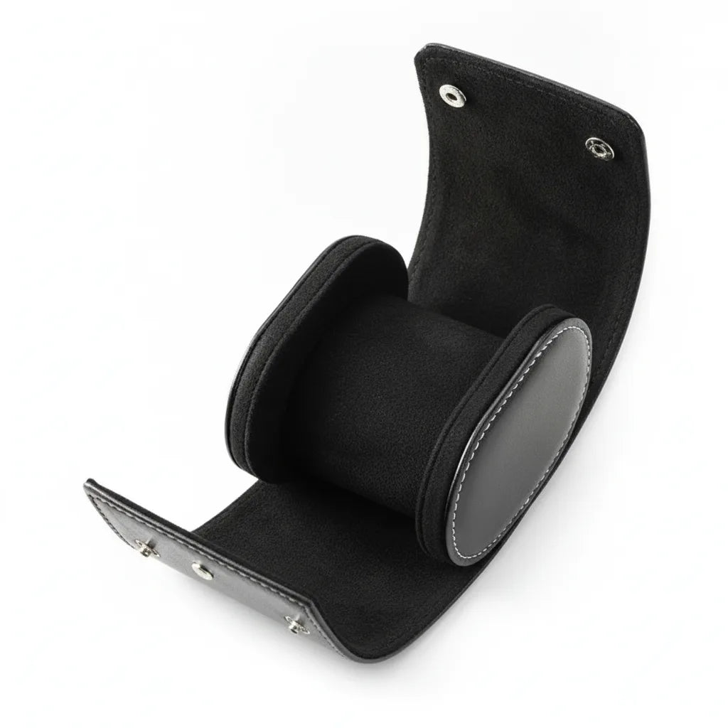 Ã‰tui Montre Solo Noir Cuir VÃ©gan