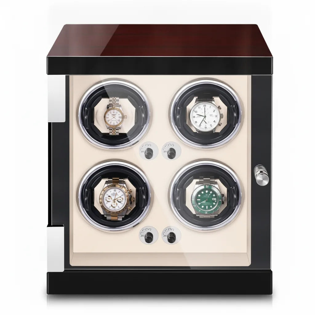 Remontoir Classique Crème pour 4 Montres Automatiques