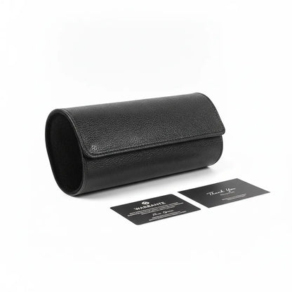 Ã‰tui Voyage Cuir Vegan 3 Montres - Le Remontoir