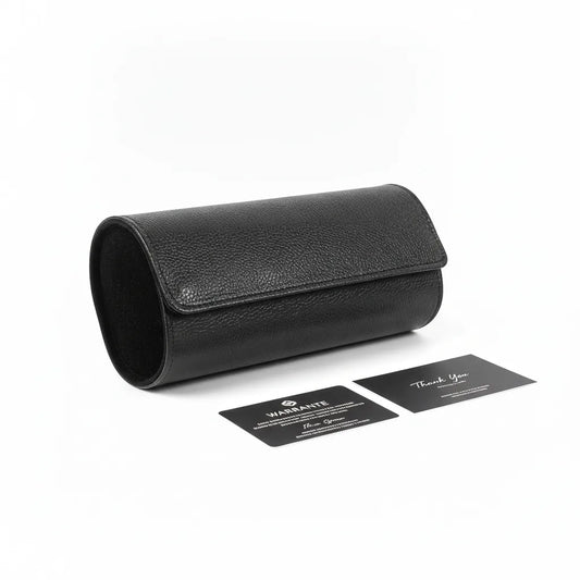 Ã‰tui Voyage Cuir Vegan 3 Montres - Le Remontoir