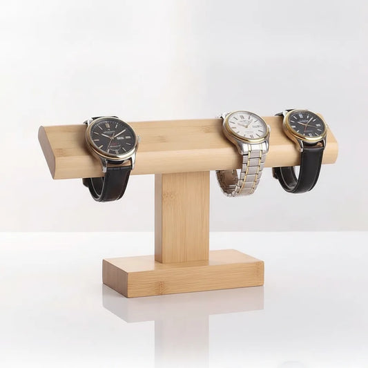 Porte Montre Haut en Bambou pour 4 Montres