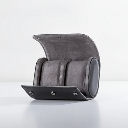 Ã‰tui Ã  Montre "Gris Payne" - Cuir VÃ©gan Luxe