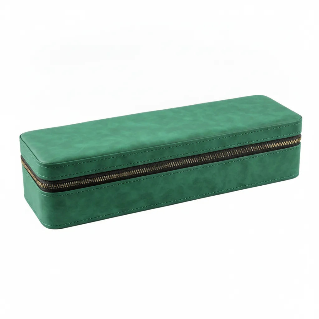 BoÃ®te Ã  Montre Classique Cuir VÃ©gan Vert Ã‰meraude