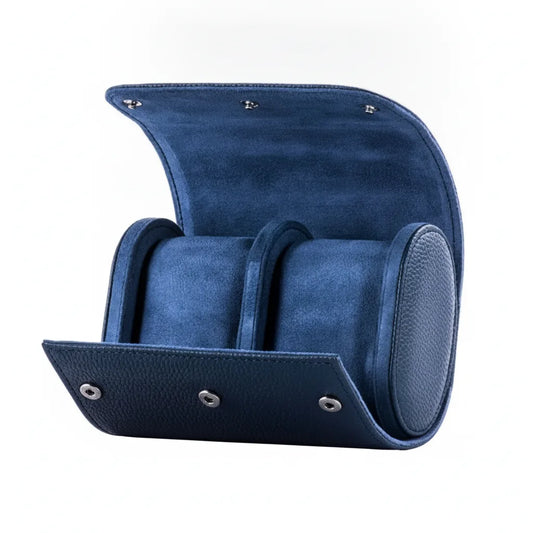 Ã‰tui Montre Duo Bleu Klein : Cuir VÃ©gan & Protection