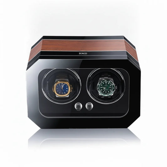 Remontoir Scacci Boisé : 2 Montres Automatiques