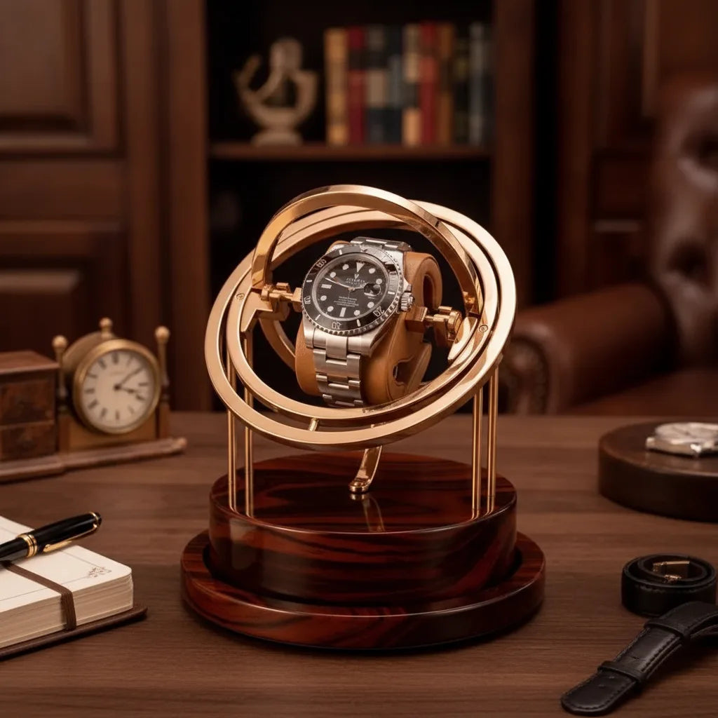 Remontoir Astronome Prestige : L'écrin doré pour votre montre automatique