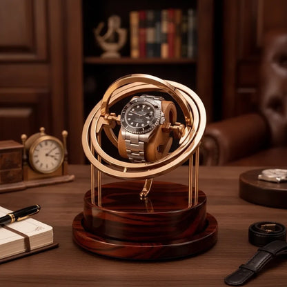 Remontoir Astronome Prestige : L'écrin doré pour votre montre automatique