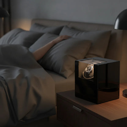 Remontoir Deluxe Black Swan : PrÃ©servation Ã‰lÃ©gante de Vos Montres