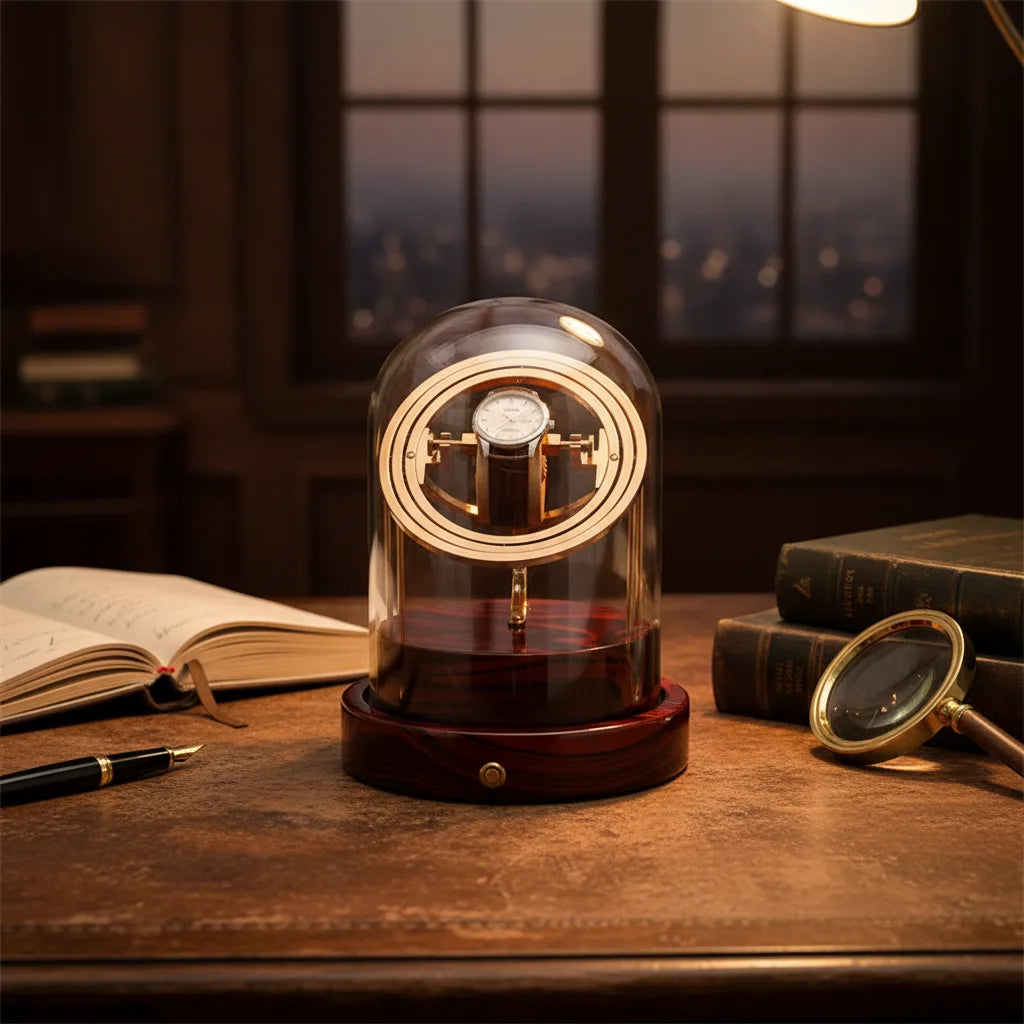 Remontoir Astronome Prestige : L'écrin doré pour votre montre automatique
