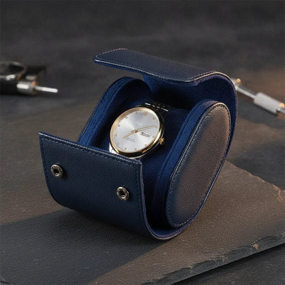 Ã‰tui Montre Solo Bleu Klein - Cuir VÃ©gan & Protection
