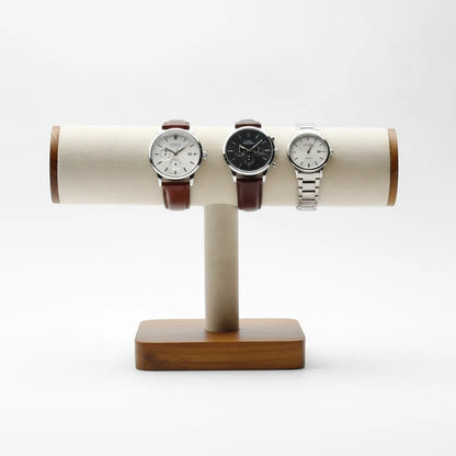 Porte Montre Bambou Crème 4 Emplacements