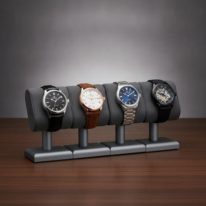 Porte Montre Cuir Luxe 4 Emplacements