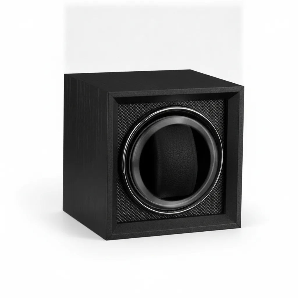 Remontoir Cube Corbeau Bois de Poirier Silencieux