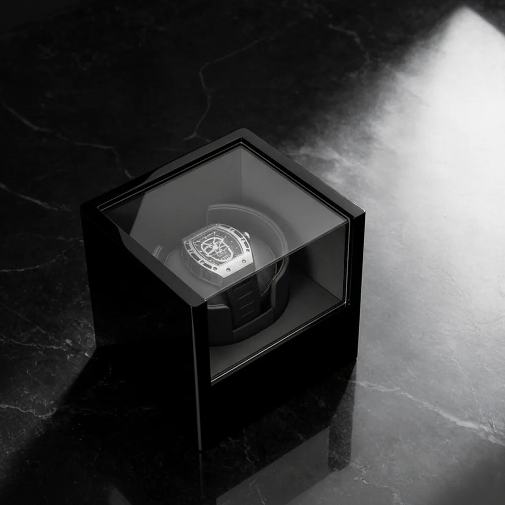 Remontoir Deluxe Black Swan : PrÃ©servation Ã‰lÃ©gante de Vos Montres