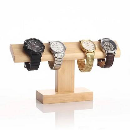 Porte Montre Haut en Bambou pour 4 Montres