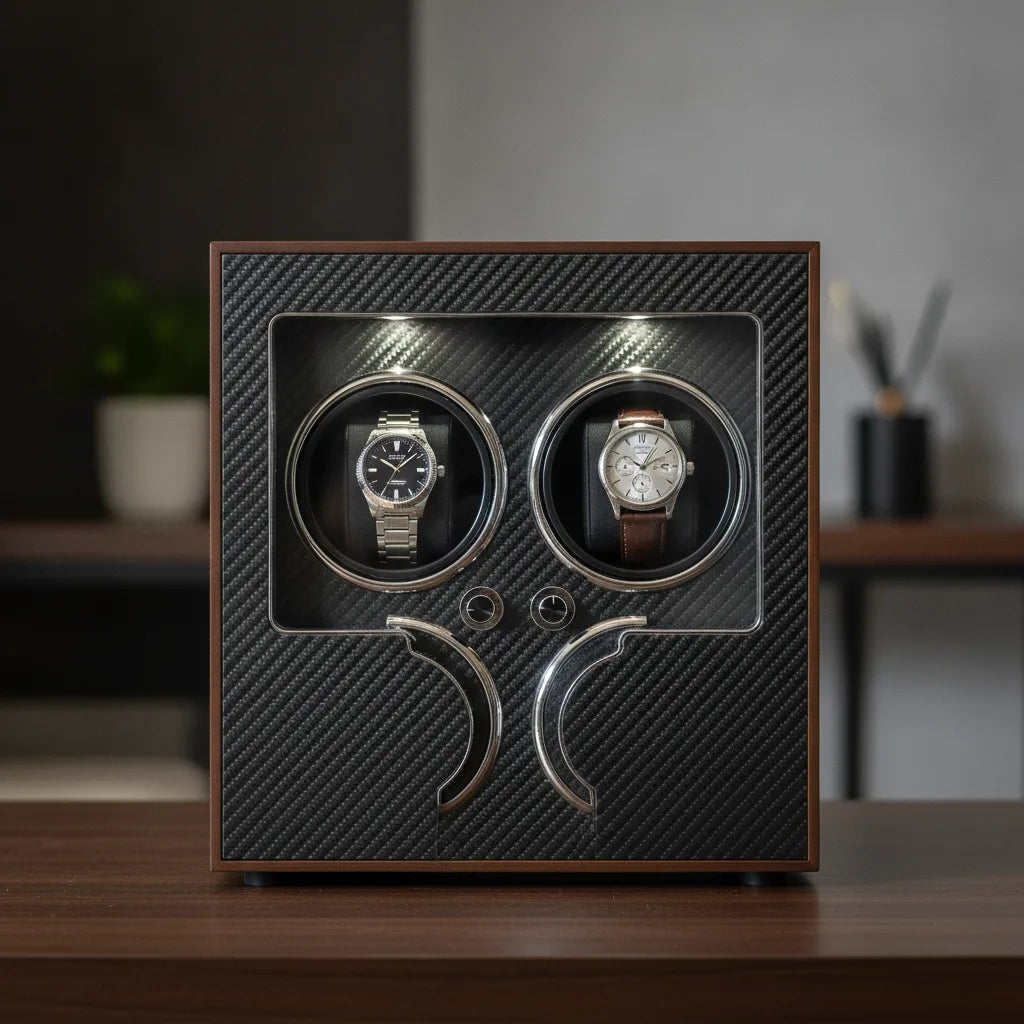 Remontoir Montre Gioco Carbone 4 Places