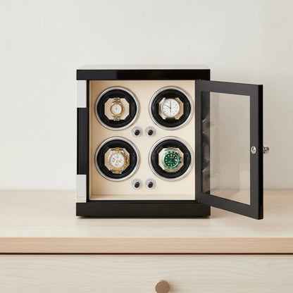 Remontoir Classique Crème pour 4 Montres Automatiques