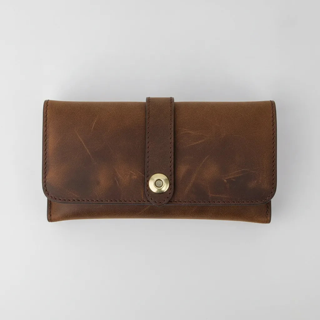 Ã‰tui Montre Cuir Vintage Marron 3 Places