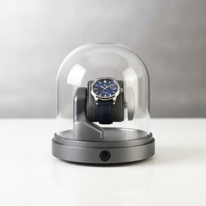 Remontoir Montre Automatique Cloche de Lune en Verre