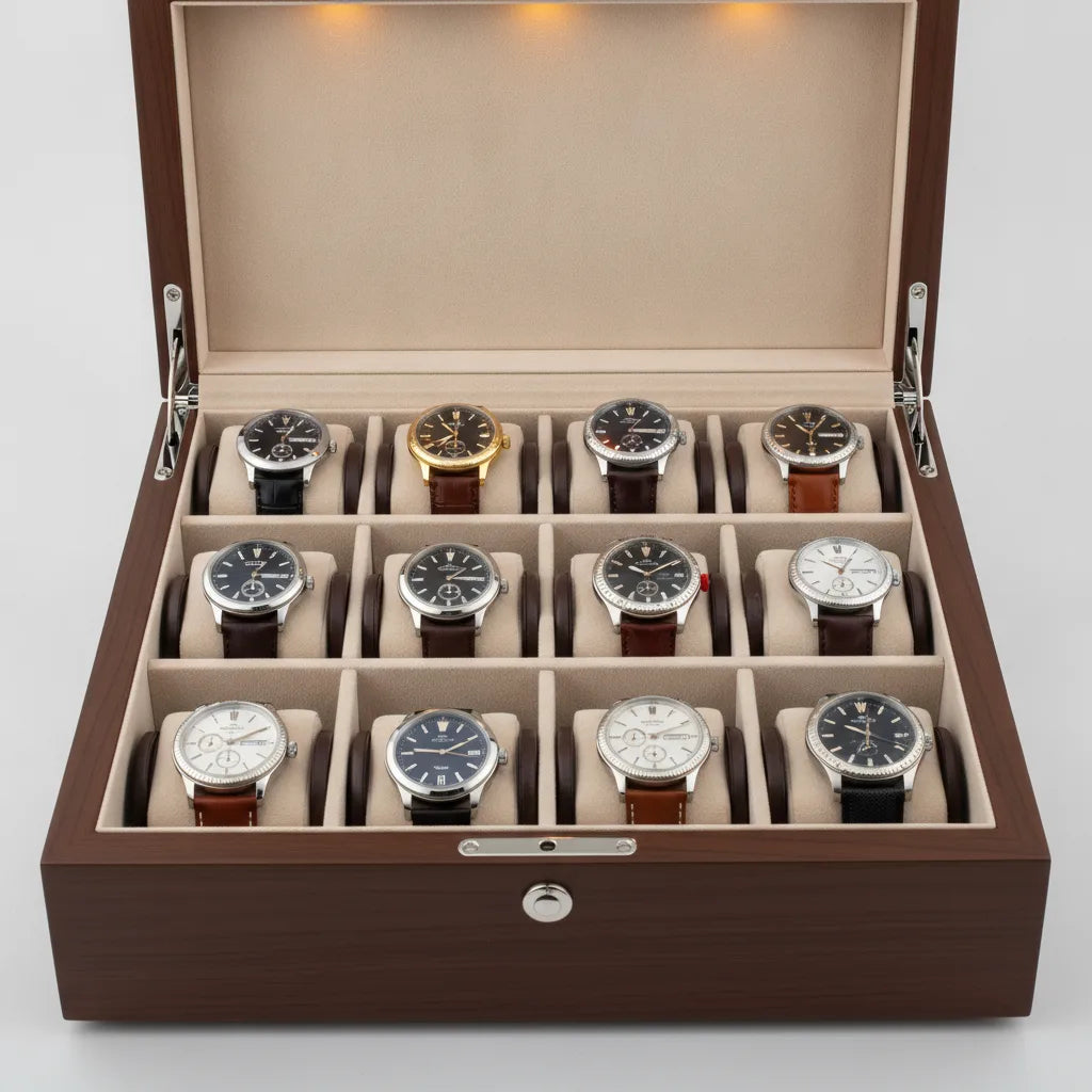 Remontoir à Montres Dozuor Bois 12 Automatiques