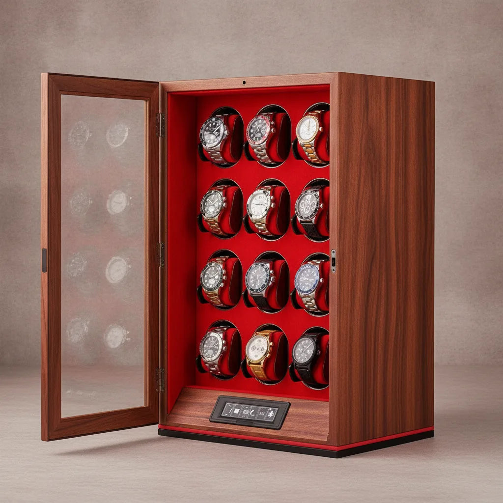 Remontoir à Montres Dozuor Bois 12 Automatiques