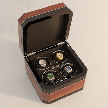Remontoir à Montres Gioco Boisé - 4 Emplacements Luxe