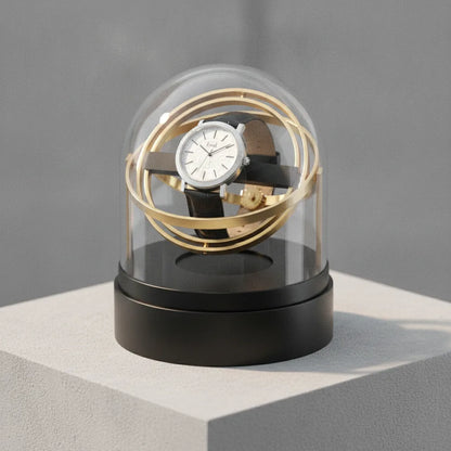 Remontoir Astronome DorÃ© : Ã‰lÃ©gance et Protection pour Montres Automatiques