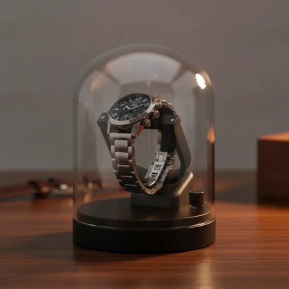 Remontoir Montre Automatique Cloche de Lune en Verre