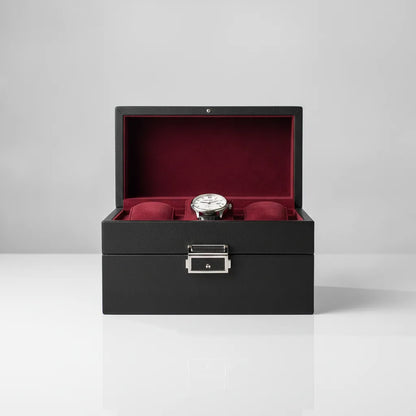 Coffret Remontoir Le Tanneur 2 Montres Noir & Turquoise