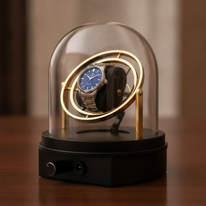 Remontoir Astronome DorÃ© : Ã‰lÃ©gance et Protection pour Montres Automatiques