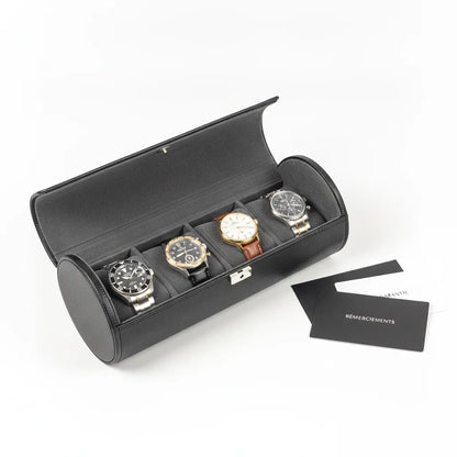 Ã‰tui Voyage Cuir Vegan 3 Montres - Le Remontoir